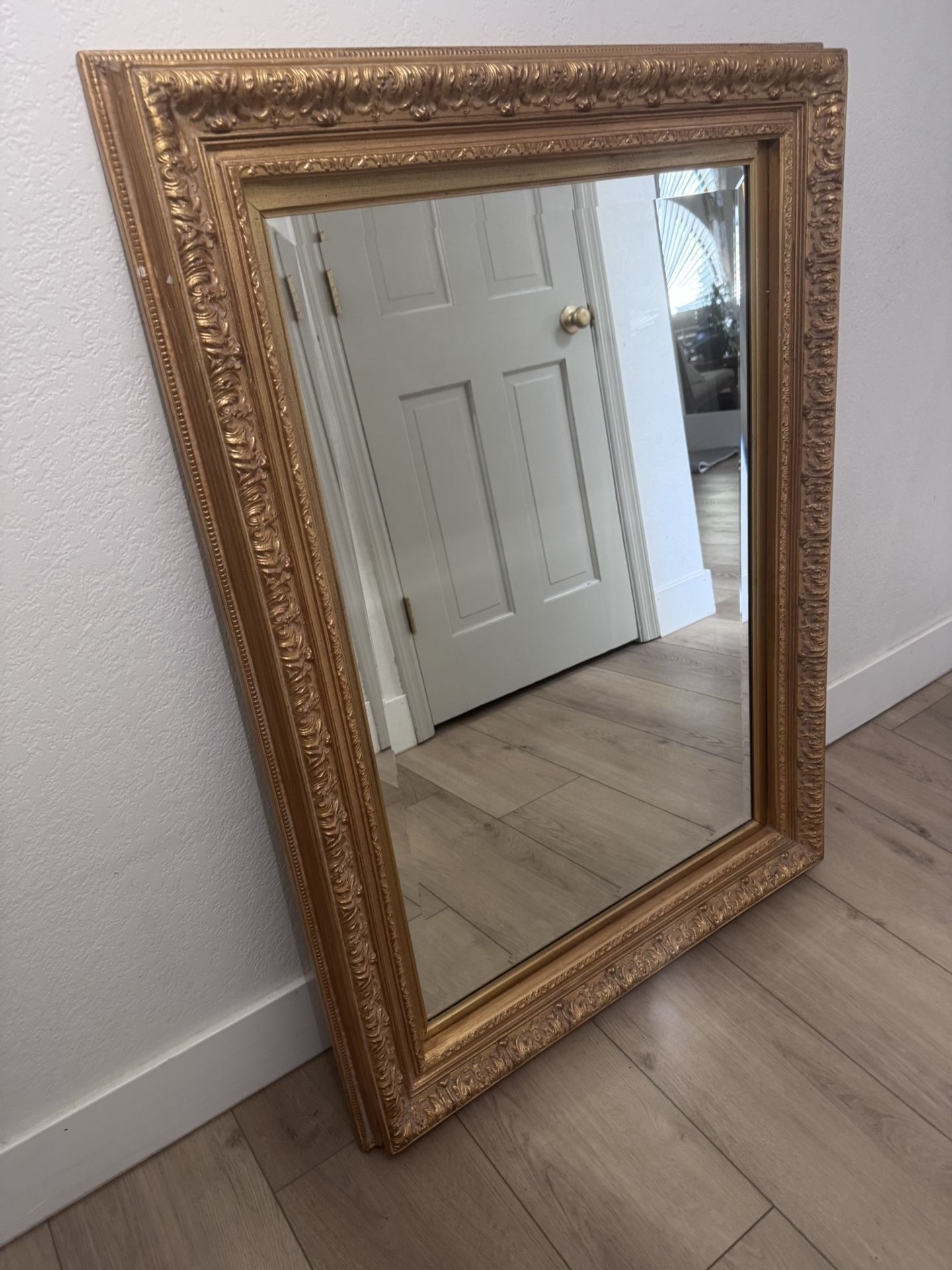 Large Gilded Mirror (33”x45”)