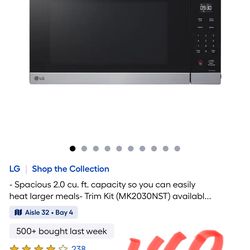 LG Shop the Collection - Spacious 2.0 cu. ft. capacity so you can easily heat larger meals- Trim Kit (MK2030NST) availabl..