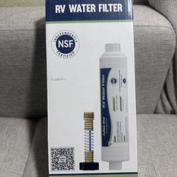Future Way 2-Pack RV Water Filter with Flexible Hose Protector, Reduces Odors, Sediments and Bad Taste, Ideal for RVs, Campers and Travel Trailers, NS