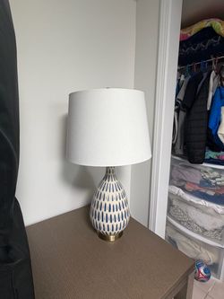 Aesthetic Blue white Lamp