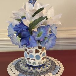 Wine Bottle Center Piece 