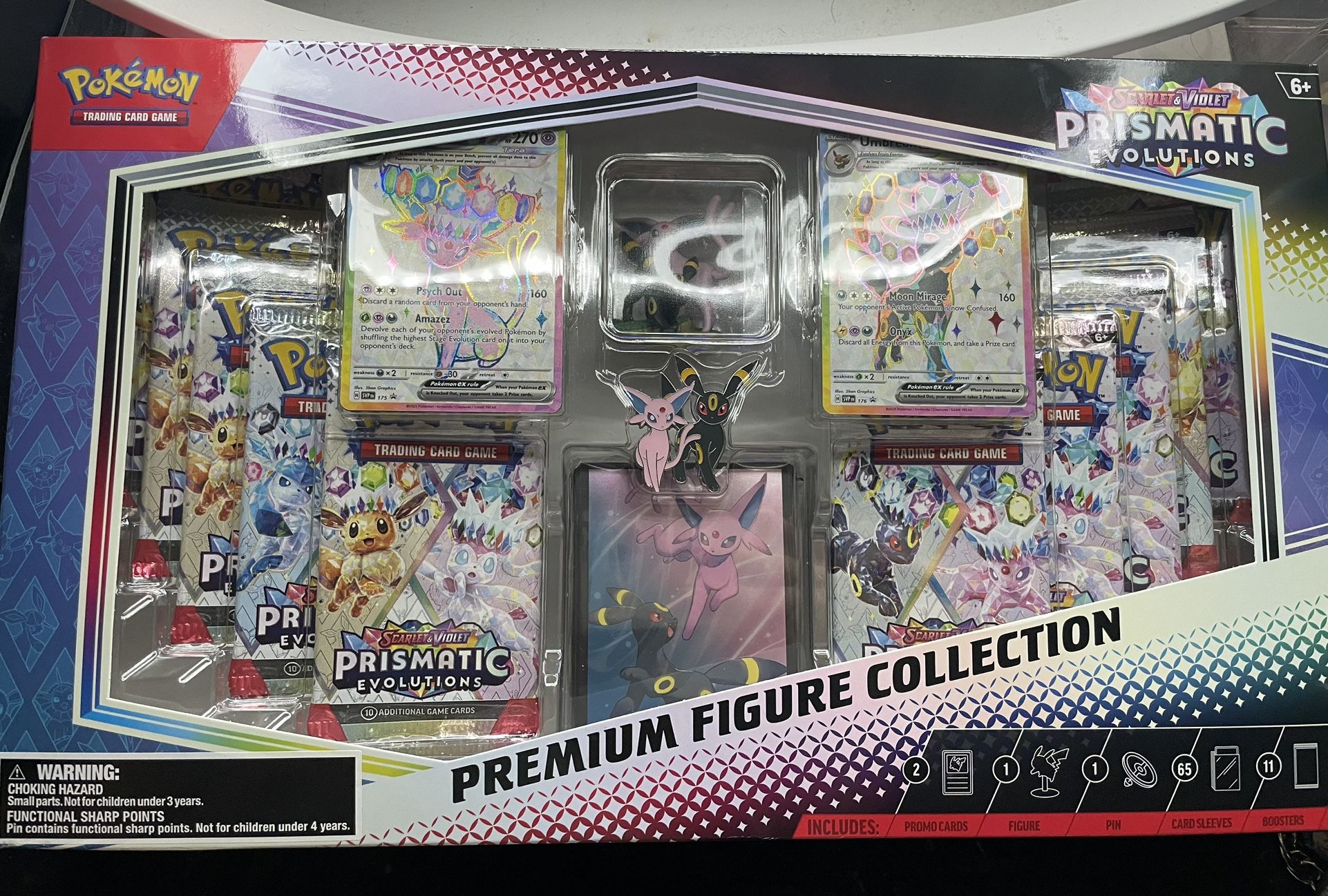 POKEMON TCG Prismatic Evolutions Premium Figure Collection Sealed Box (In hand)