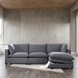 Grey Sectional With Storage 