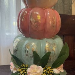 Ceramic pumpkin decor