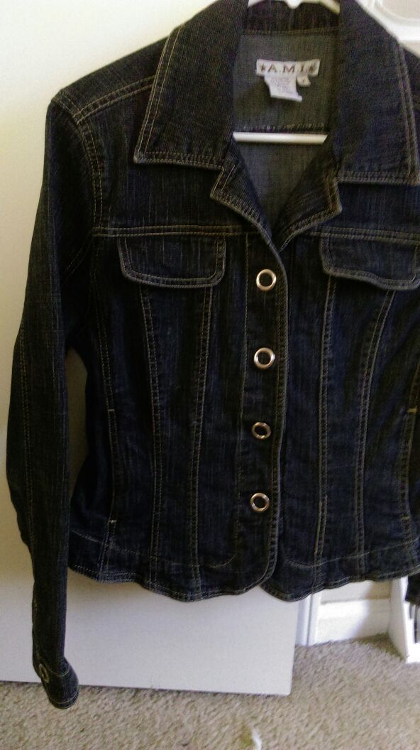 A.M.I. dark blue denim ladies jacket