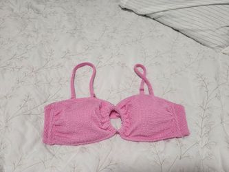 Target new Pink Textured Bikini Top
