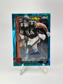 Colston Loveland: Topps Chrome Football - auto /199