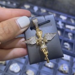 Diamond Angel Large Pendant