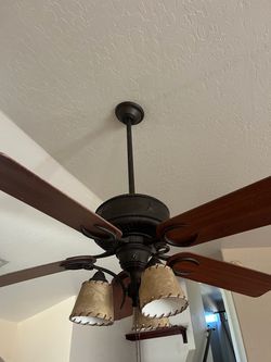 Full lot, 5 fans and 3 pendant lights