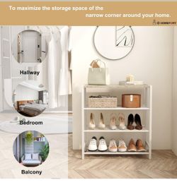 Homefort 4-Tier Shoe Rack Organizer