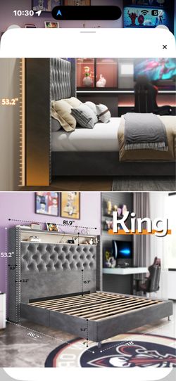 King bed frame