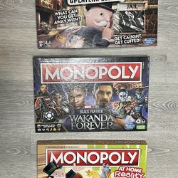 New and unusual Monopoly games