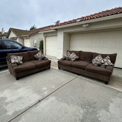 Beautiful Brown Couch Set | Free Delivery 