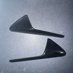 2PCS For Tesla Model 3 Y X S Side Camera Carbon Fiber ABS Protection Cover For Tesla Model 3 Model Y Car Accessories 2017-2022