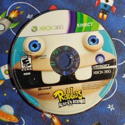 Rabbids Alive & Kicking Kinect Original Microsoft Xbox 360 One Game Disc