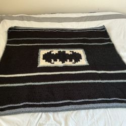 36”x33” Batman baby boy handmade crochet blanket$40
