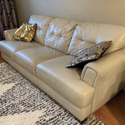 Move Out Sale - Leather Sofa Living Room