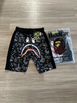 Bape shorts sizes medium large and extra large