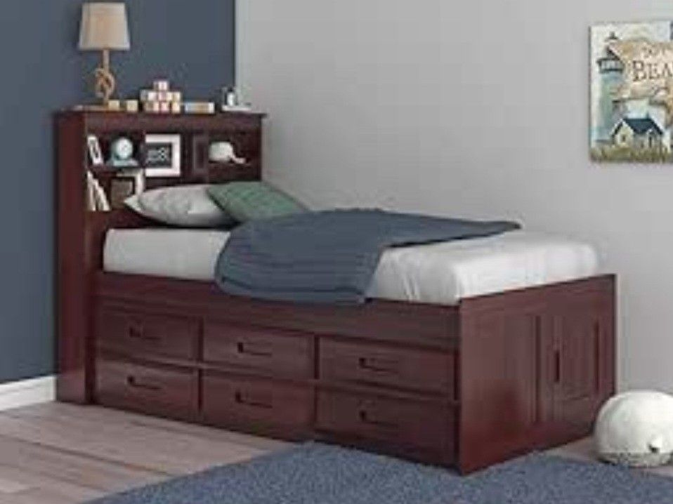 6 Drawer UNDER Bed Storage Discovery For Twin Captain Bed Brand NEW (Drawers Only)