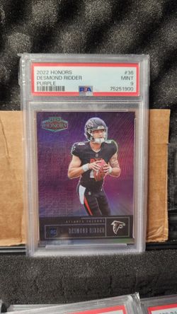 2022 Honors FOTL Desmond Ridder Purple Rookie Serial 04/12.  RC #36 psa 9