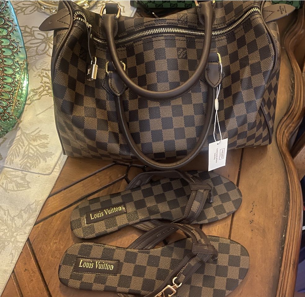 Handbag & Sandal Size 9 $120
