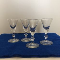 Vintage Set 4 Shot Or Sip Glasses