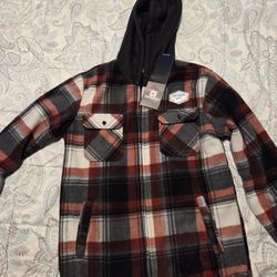Boys' Plaid Flannel Jacket, 14/16-- NEW!