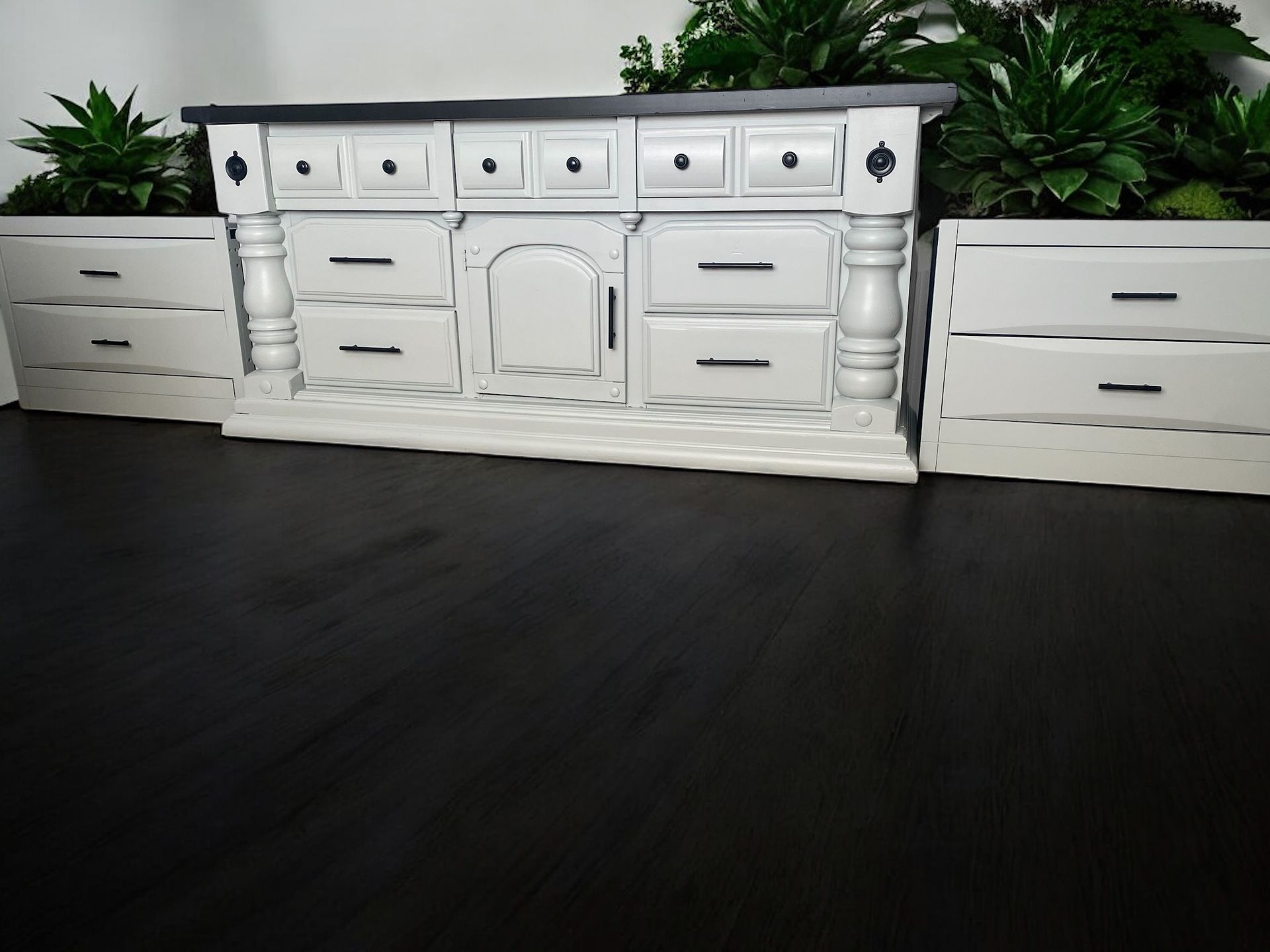 Huge Paul Bunyan Dresser & Nightstands 3pc Bedroom Set Solid Wood New