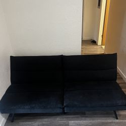 Black Velvety Futon