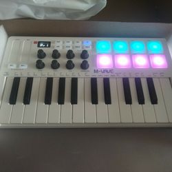 (WHITE) M-wave- 25 Keyboard Midi 