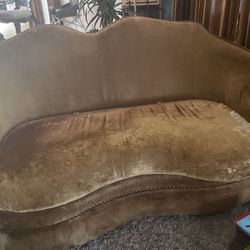 Brown Soft Textured Couch ( Big And Small One )