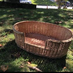 Wicker Dog Bed large 