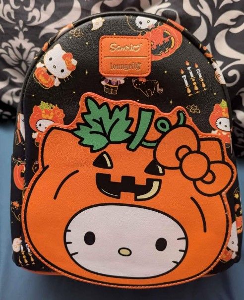 Hello Kitty Halloween Backpack Purse, NEW