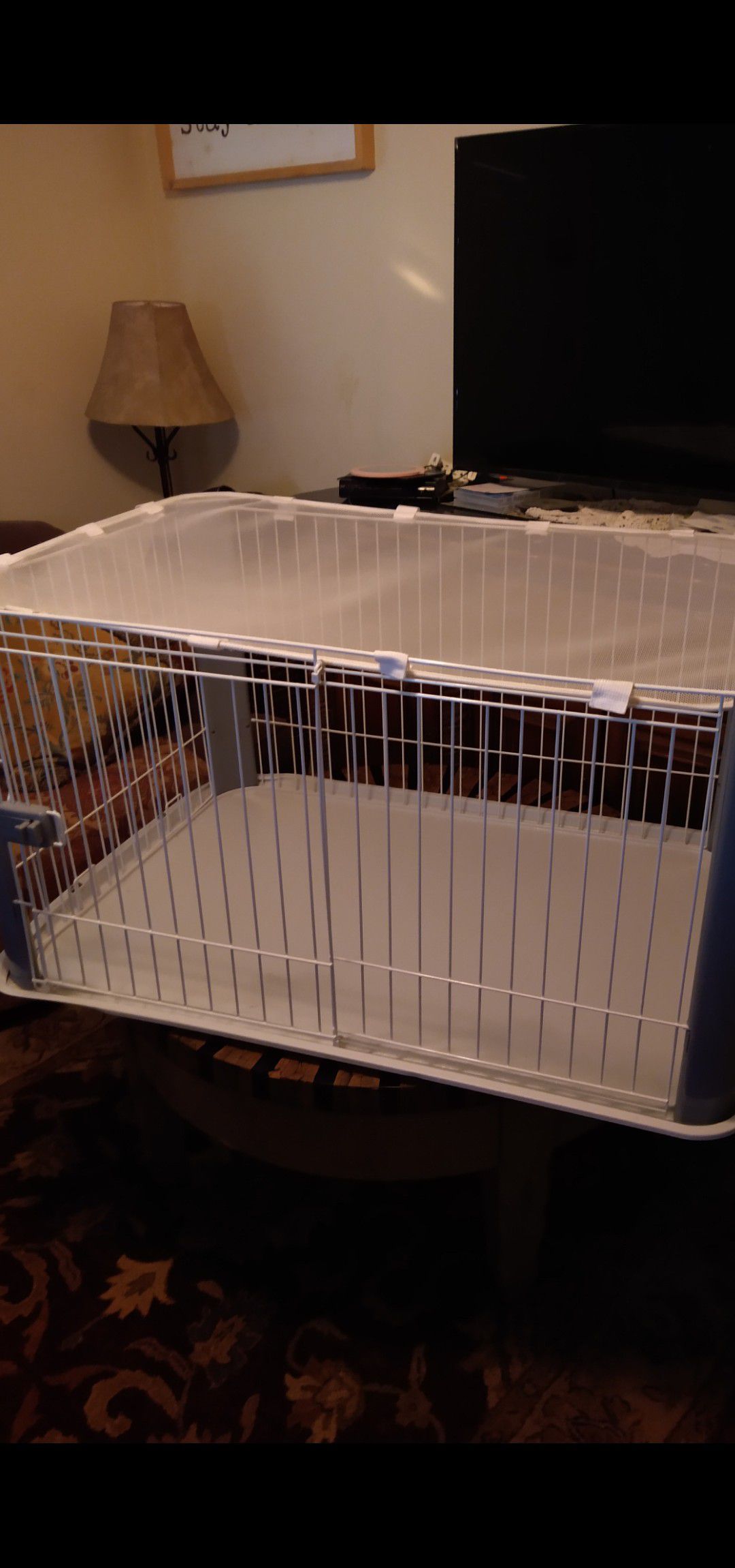 Dog Cage 2 1/2 wide by 3 1/2 long 2 1/2 high asking $60 obo