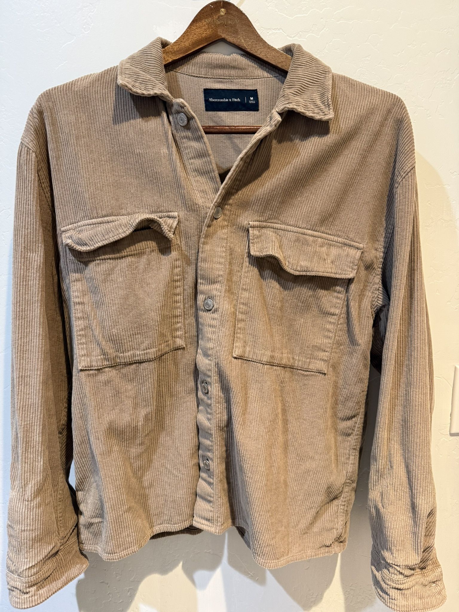 A&F Corduroy Shirt Jacket Men’s Medium