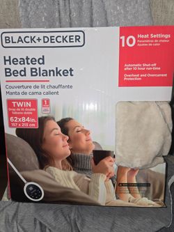 Twin heated blanket