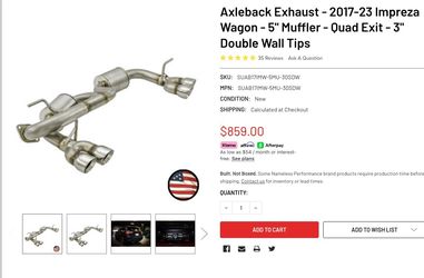 Nameless Axleback Exhaust
