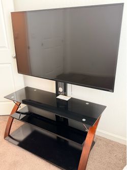 55” Vizio D-series TV with entertainment center