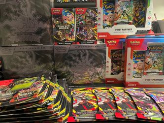 Pokémon Card Sealed Pitch Black Perfect Order Booster bundle Booster Box 3 pack Blisters Single Packs First Partner Series 2