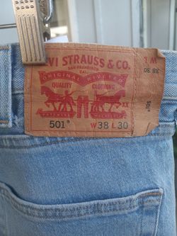 Levis 501 jeans 38x30