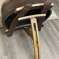 Jack Daniels Etched Barrel Top With Display Stand 