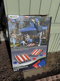 American Flag Cornhole Set