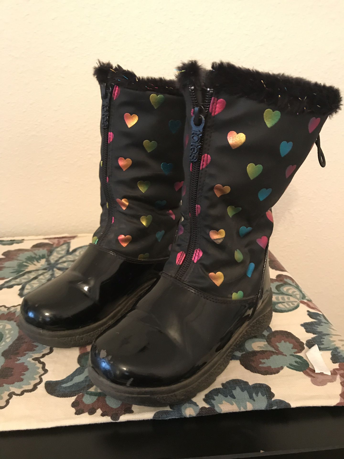 Girls rain/light snow boots sz12