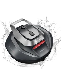 Robotic Pool Cleaner, Pool Vacuum for Above & In-Ground Pool, Dual-Motor Suction, 90Mins Runtime Automatic Self-Parking, 2.5h Fast Charging, Up to 850