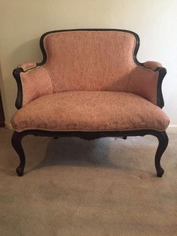 Antique Victorian Loveseat & Chair