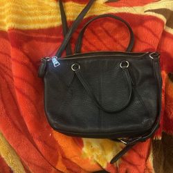 Coach Black Leather Mini Kelsey Satchel