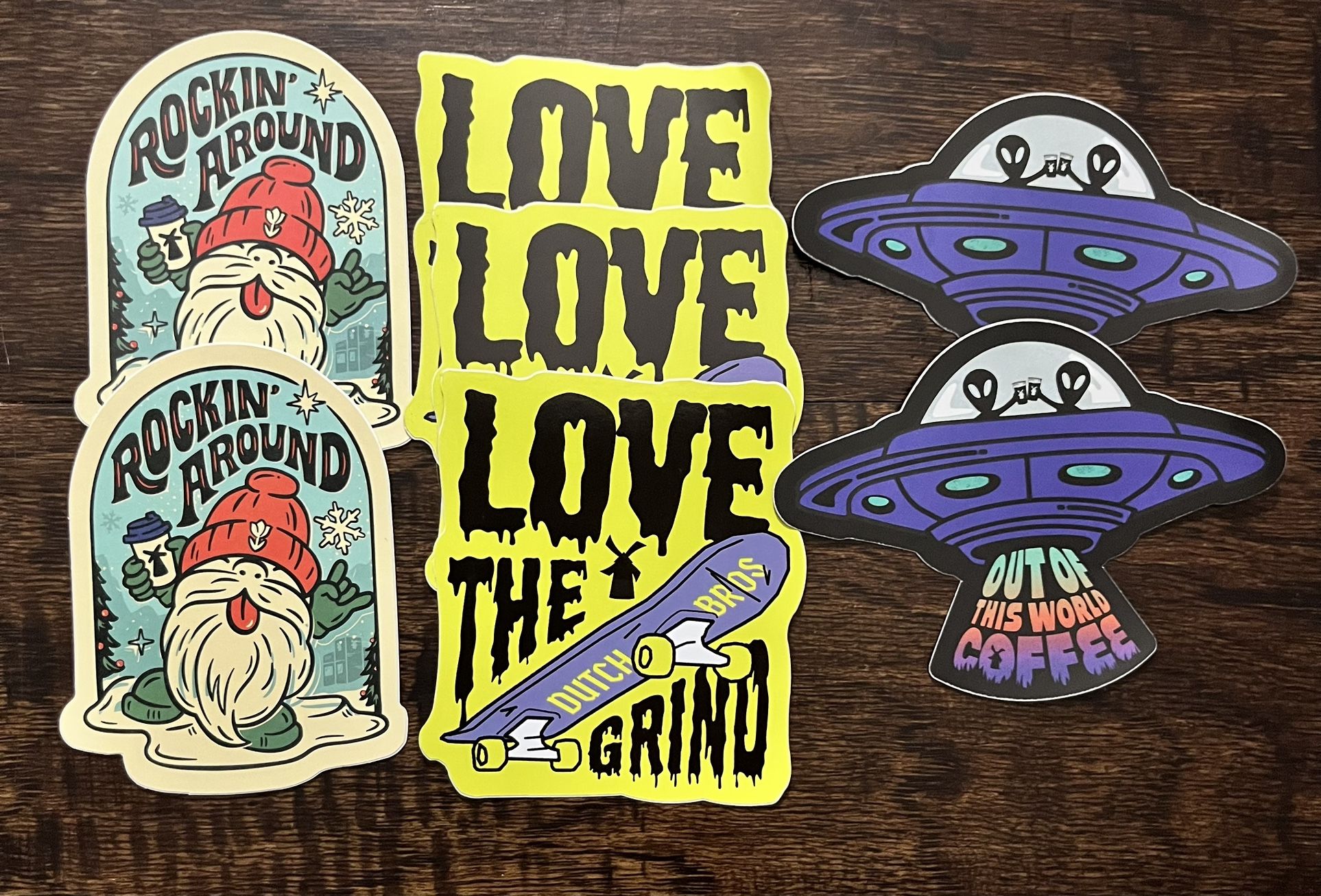 Extra Dutch Bros Stickers 7 For $7
