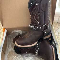 Brand New Real Leather Girls Boots 