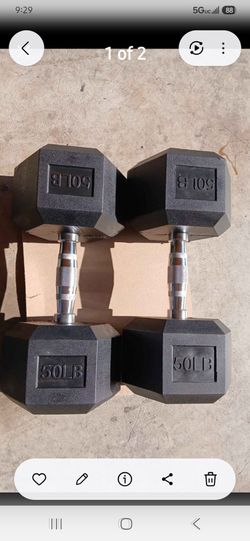Weights Rubber 50 lb new