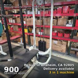 Maxicam Prone Leg Curl / Leg Extension / Seated Row – Commercial Gym Equipment